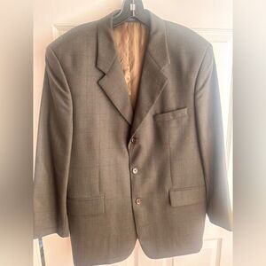 Jean-Paul Germain Brown Color 100% Wool Blazer w/Pockets 3 Buttons Size …